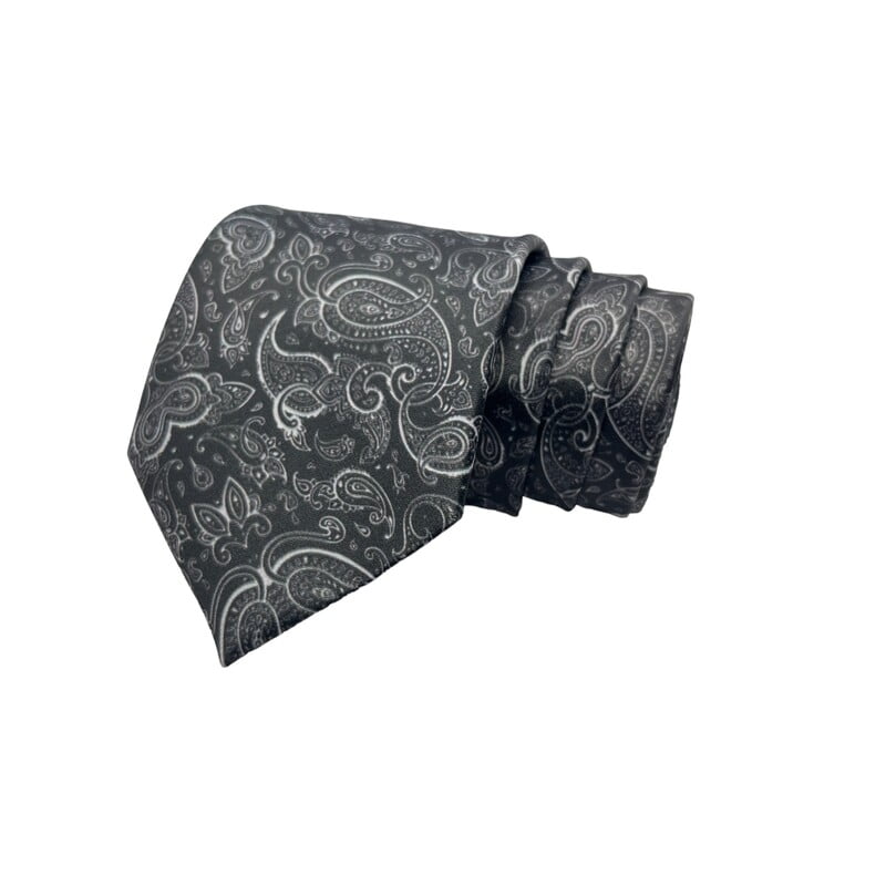 Black Paisley Necktie