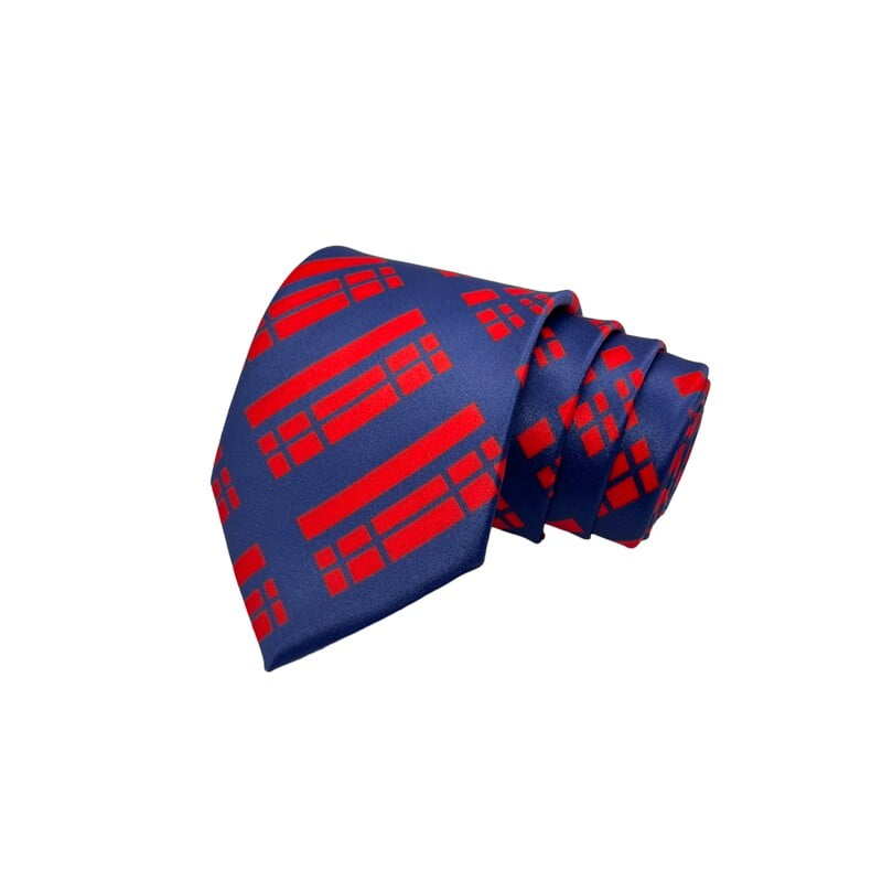 Red & Blue Checks Necktie