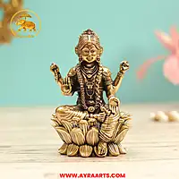 Premium Brass Bala Tripura Sundari Bala Parameshwari Vaalai Balambigai Devi Murti - 4 Inch Height