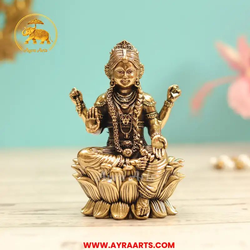 Premium Brass Bala Tripura Sundari Bala Parameshwari Vaalai Balambigai Devi Murti - 4 Inch Height