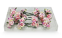 Rose Flowers on stick - Pink & Purple