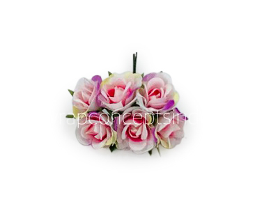 Rose Flowers on stick - Pink & Purple