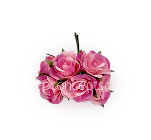 Rose Flowers on Stick - Pink