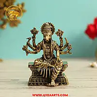 Premium Brass Varahi Devi Varahi Amman Shakti Murti Pooja Idol - 4 Inch Height