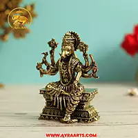 Premium Brass Varahi Devi Varahi Amman Shakti Murti Pooja Idol - 4 Inch Height