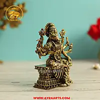 Premium Brass Varahi Devi Varahi Amman Shakti Murti Pooja Idol - 4 Inch Height