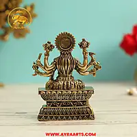 Premium Brass Varahi Devi Varahi Amman Shakti Murti Pooja Idol - 4 Inch Height