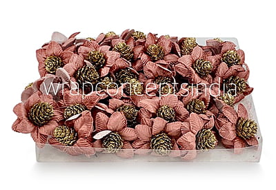 Blush Pink Flowers with Glitter Pine