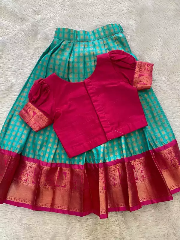 Panchali - The Traditional Lehenga Set (Mint Green) That3