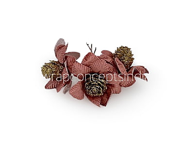 Blush Pink Flowers with Glitter Pine