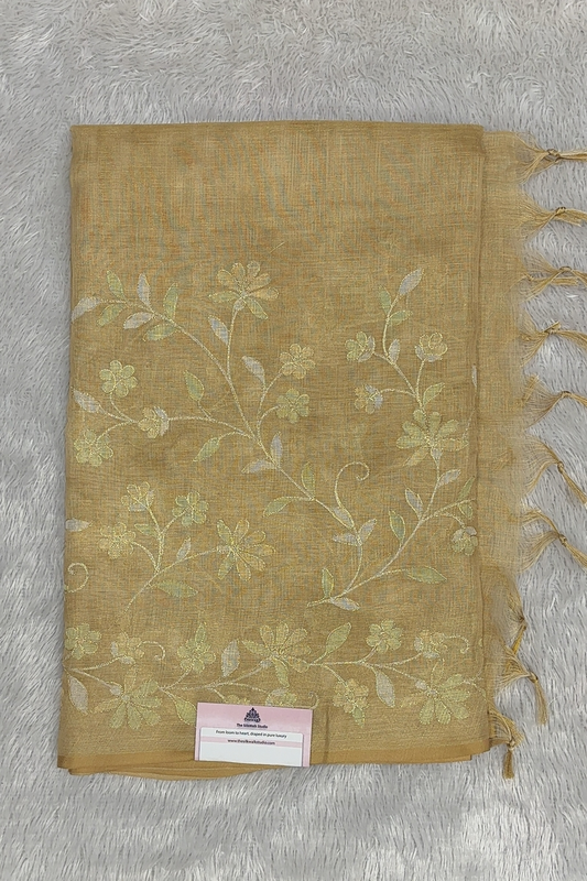 MADAVI LINEN TISSUE SAREE SWS325