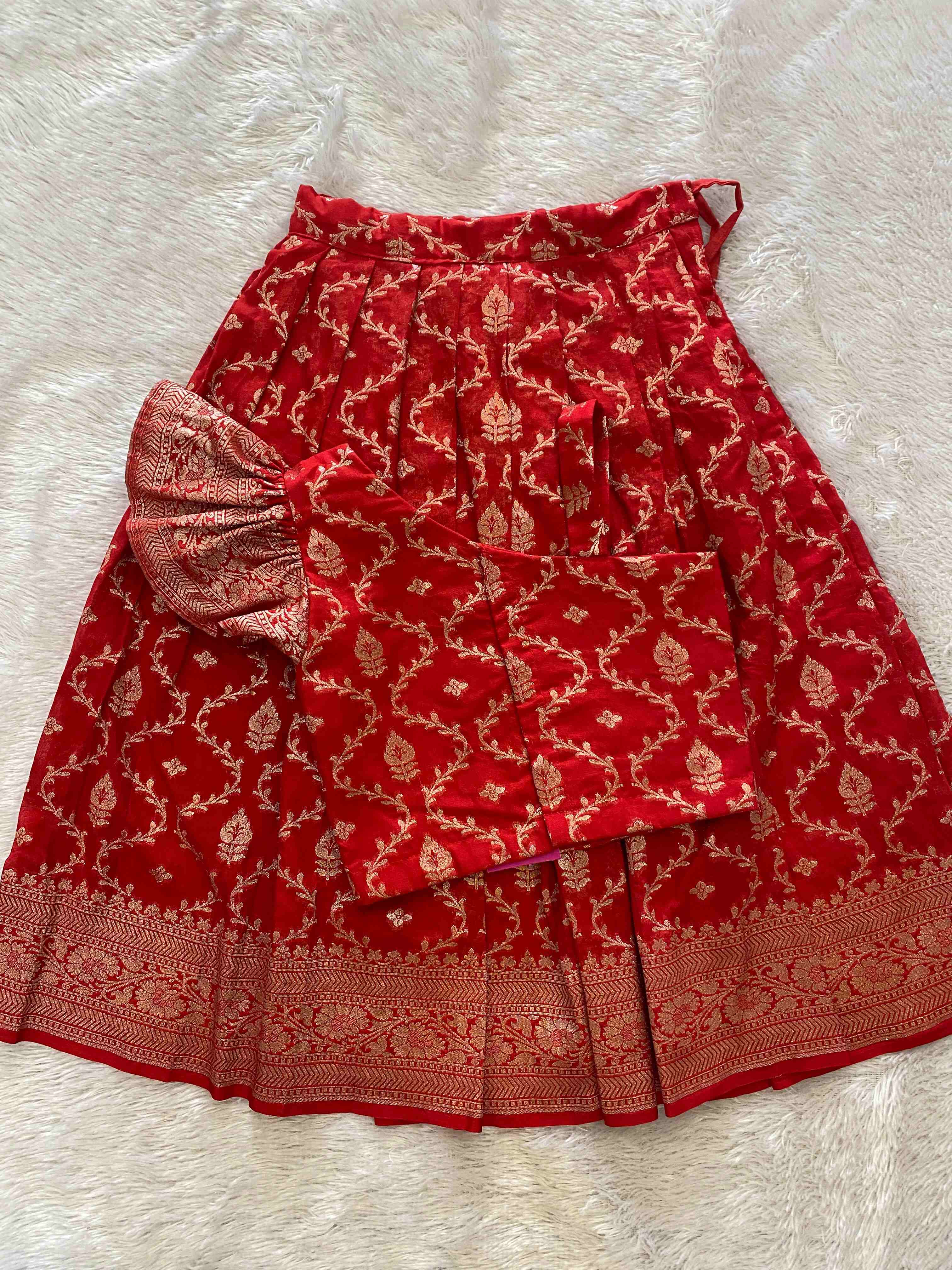 Moksha - The Banarasi Lehenga Set (Red) That4