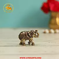 Premium Brass Elephant - 1 Inch Height