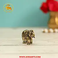 Premium Brass Elephant - 1 Inch Height