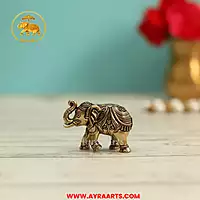 Premium Brass Elephant - 1 Inch Height