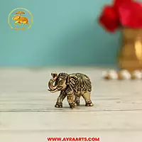 Premium Brass Elephant - 1 Inch Height