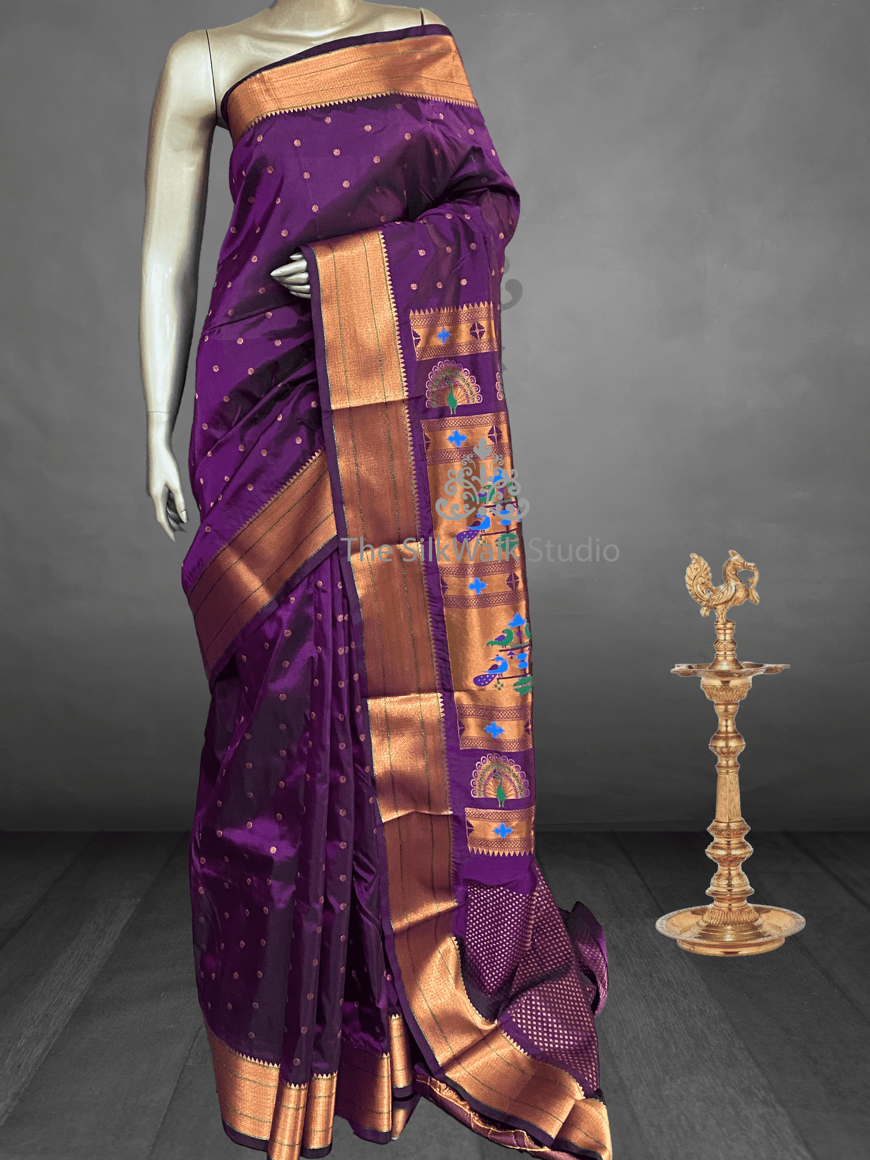 Manasa – Paithani Border Semi Silk Saree 13915