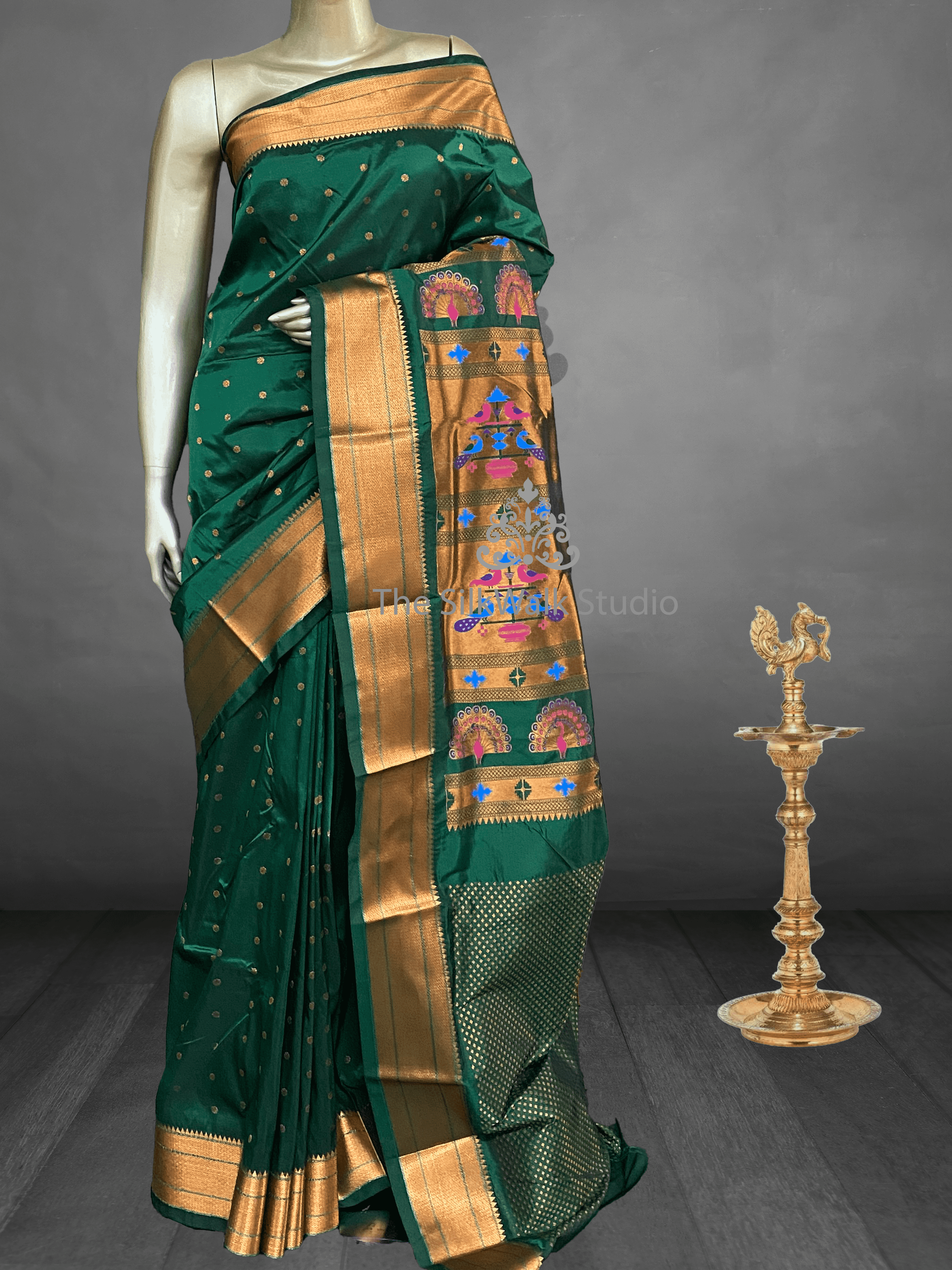 Manasa – Paithani Border Semi Silk Saree 13919