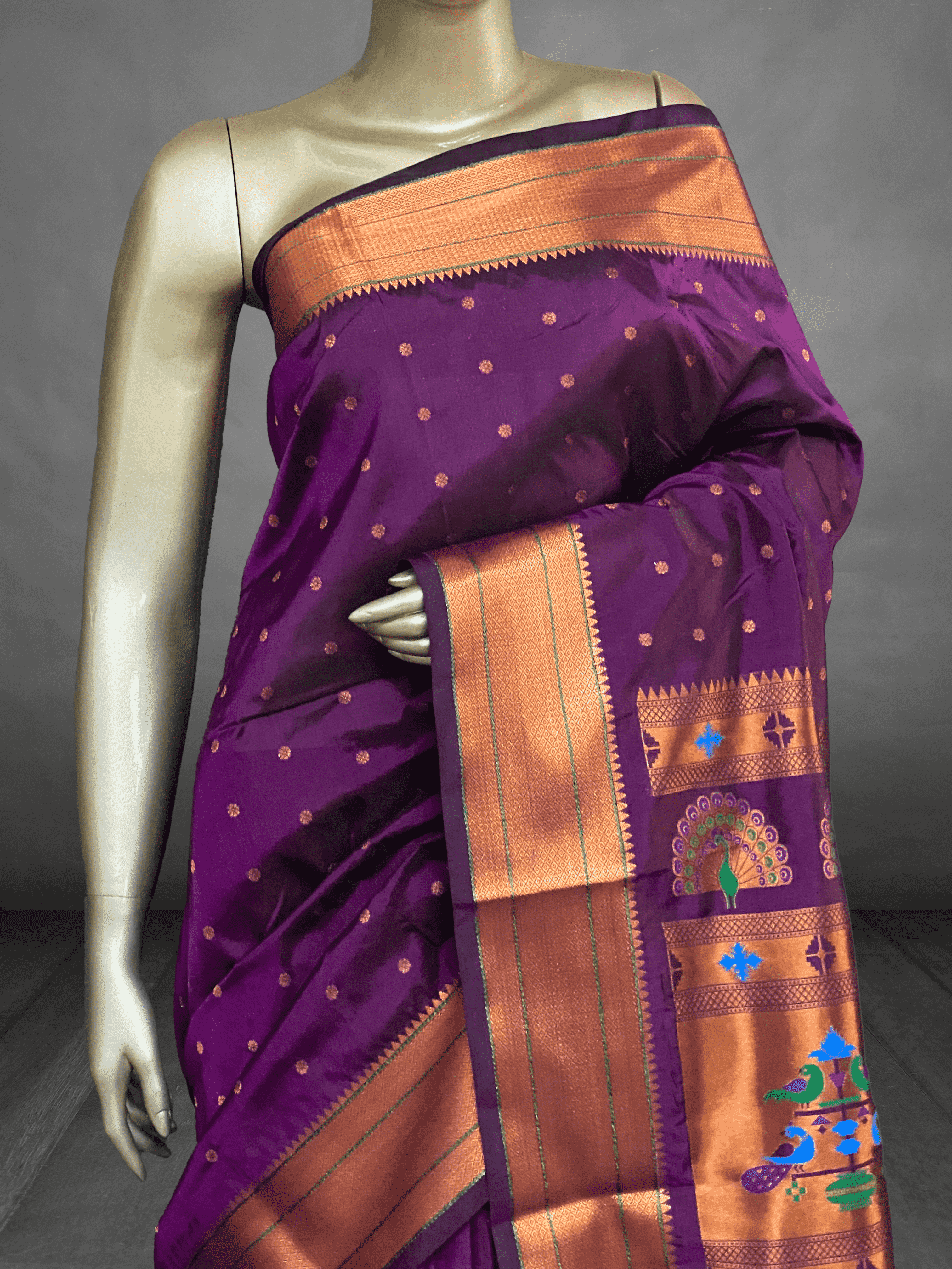 Manasa – Paithani Border Semi Silk Saree 13915