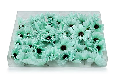 Sun Flowers - Sea green Sun Flowers - Sea green