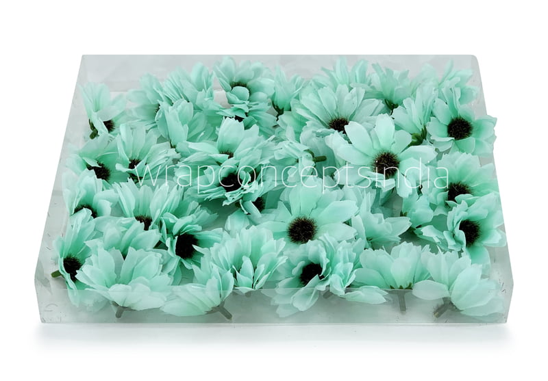Sun Flowers - Sea green