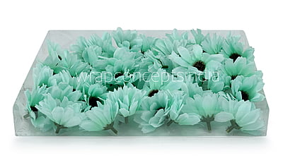 Sun Flowers - Sea green Sun Flowers - Sea green