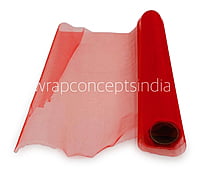 Organza Plain Roll - Red