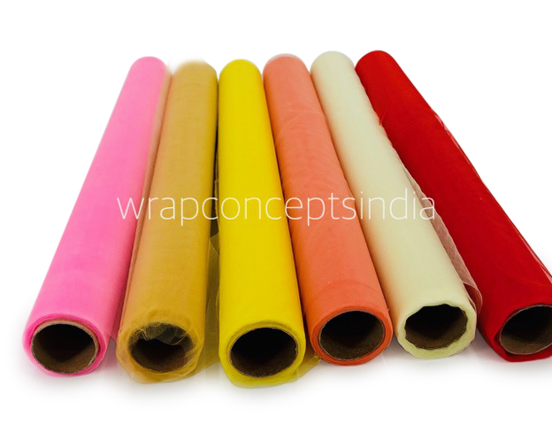 Organza Plain Roll - Red