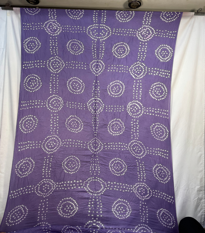 Kala Sanskruti All Over Purple – Color Cotton Bandhani Saree – 6.5M with Blouse Piece – Elegant Traditional Wear Saree for Women