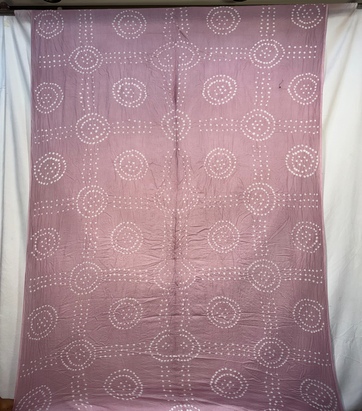 Kala Sanskruti All Over Light Pink – Color Cotton Bandhani Saree – 6.5M with Blouse Piece – Elegant Traditional Wear Saree for Women