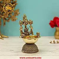 Premium Brass Balaji Deepam - 5.2 Inch Height