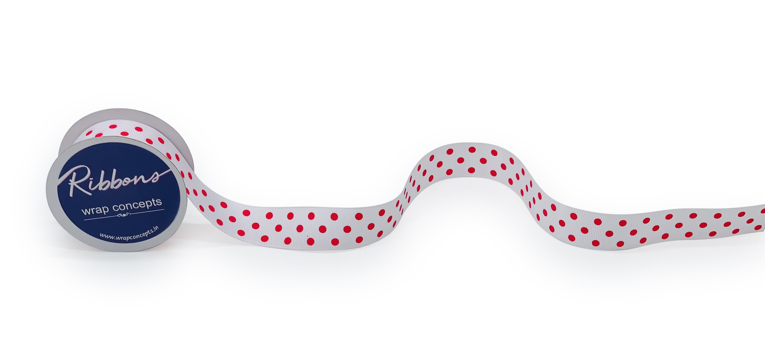 Polka Dot - White with Fuchsia