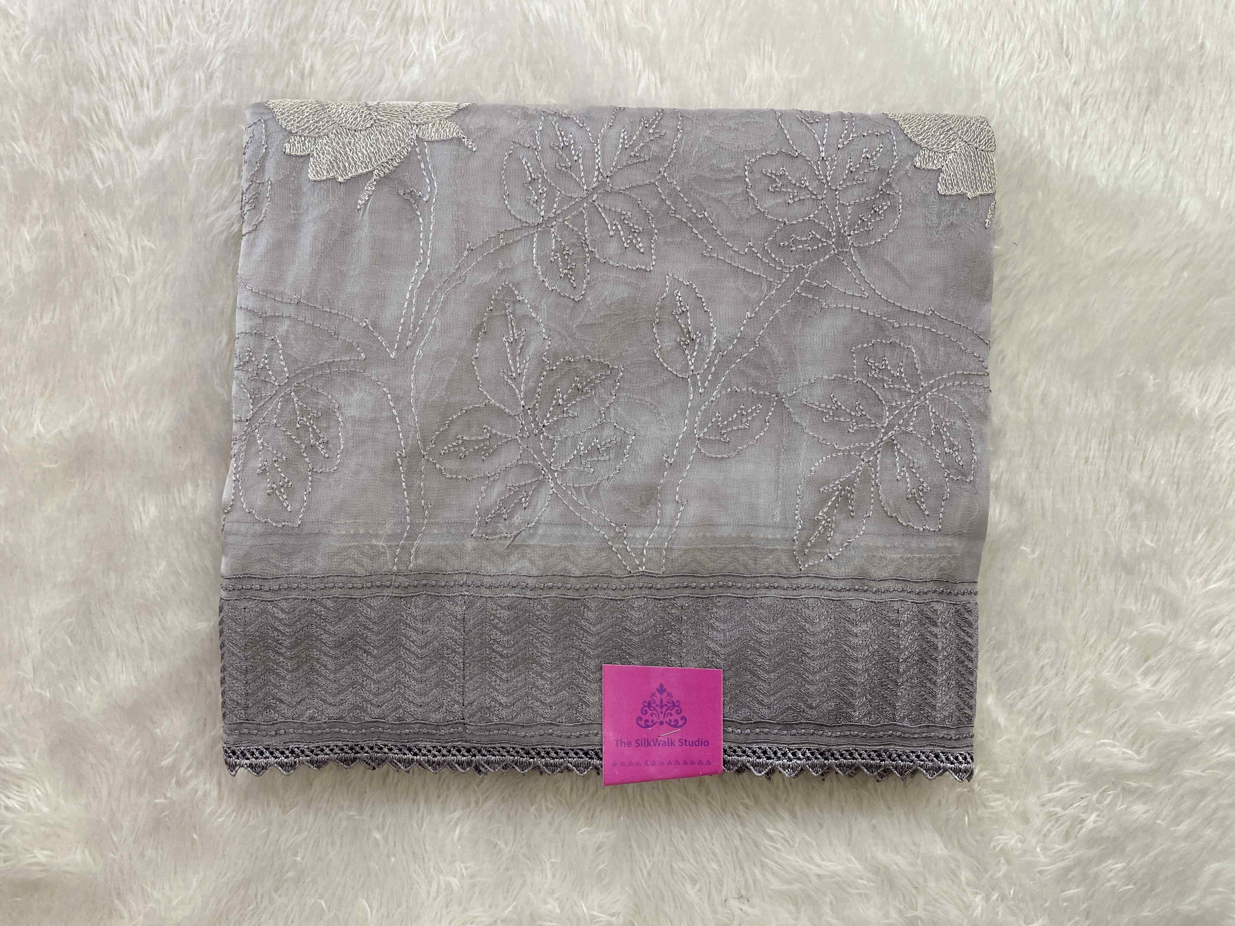 Daisy - Super Net Organza in Thread Embroidery SWS16