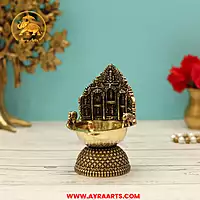 Premium Brass Dhashavatharam Deepam - 4.2 Inch Height