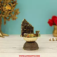 Premium Brass Dhashavatharam Deepam - 4.2 Inch Height