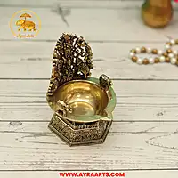 Premium Brass Balaji Lakshmi Deepam - 4.5 Inch Height