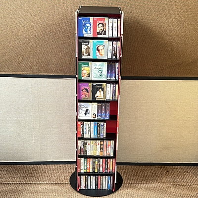 Revolving CD & Compact Cassette Organiser - CNCO-R