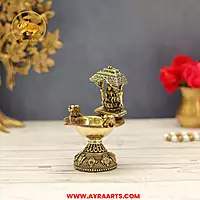 Premium Brass Lakshmi Deepam - 4.5 Inch Height
