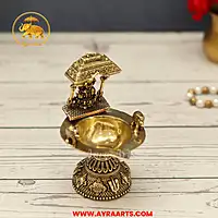 Premium Brass Lakshmi Deepam - 4.5 Inch Height