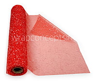 Fuchsia Pink Snow Organza