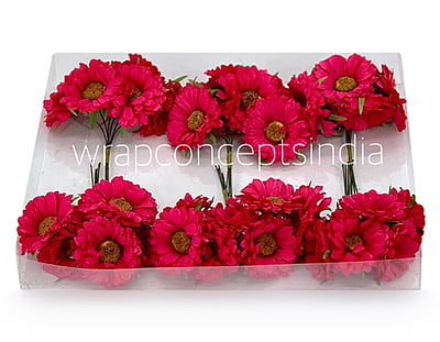 Sunflower on stick - Fuchsia Pink