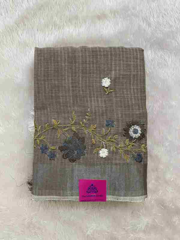 Tamanna – Casual Sarees With Floral Thread Embroidered SWS18