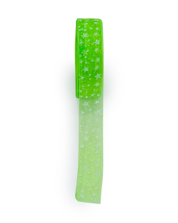 Star Print Organza Ribbon