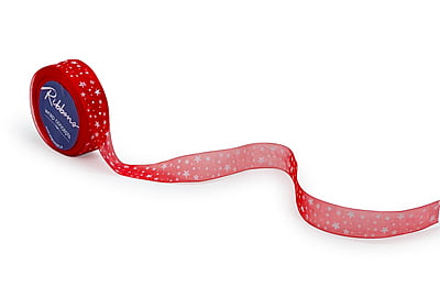 Star Print Organza Ribbon