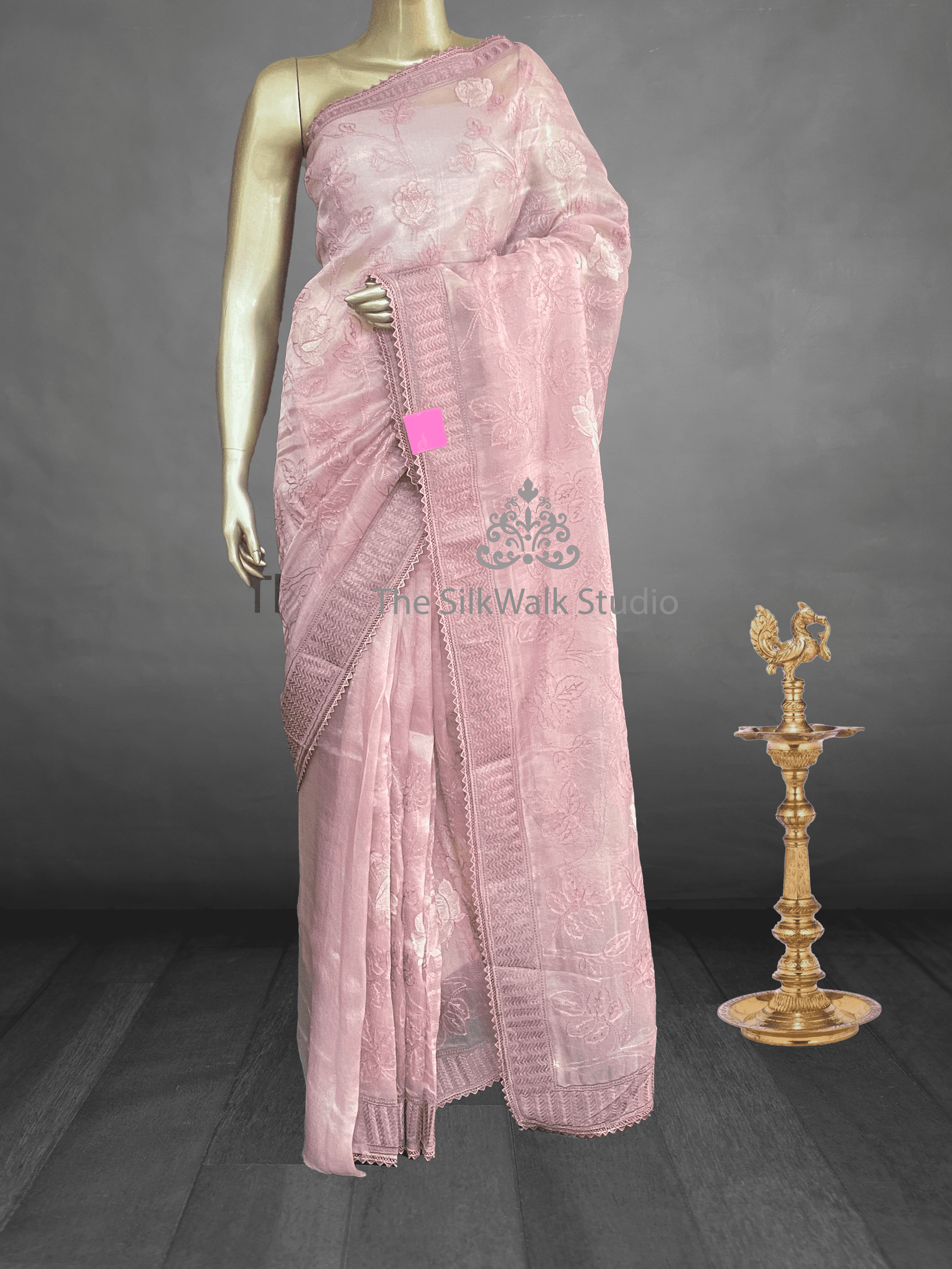 Daisy - Super Net Organza in Thread Embroidery SWS16