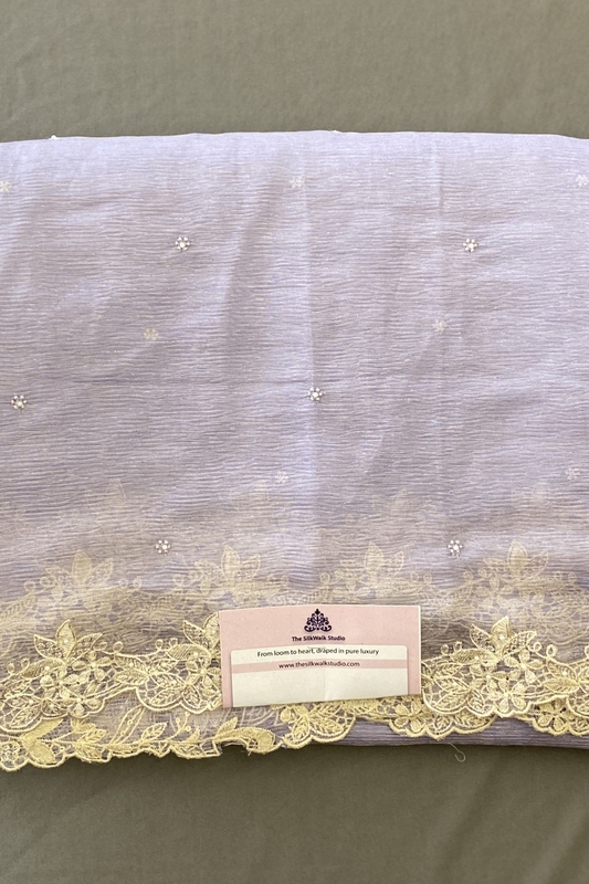 RACHEL CHIFFON WITH LACE BORDER SWS292