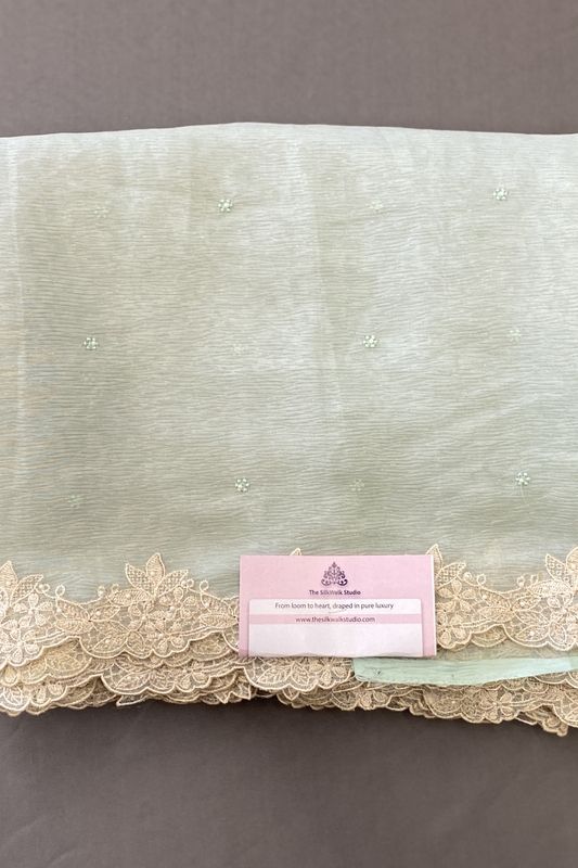 RACHEL CHIFFON WITH LACE BORDER SWS292