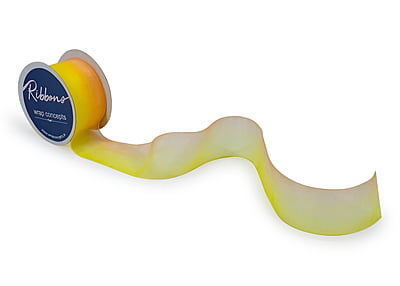 Yellow to Peach Sheer Shaded