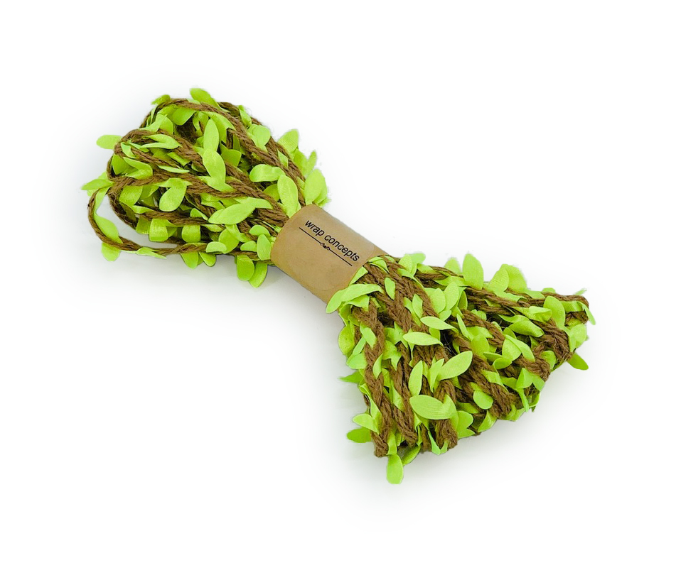 Jute & Leaf String - Green