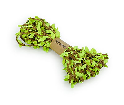 Jute & Leaf String - Green